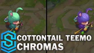 5 new chroma skins available for cottontail teemo. purchase rp here
(amazon affiliate - na): https://amzn.to/2qz3bmv feel free to follow
me on twitter as wel...