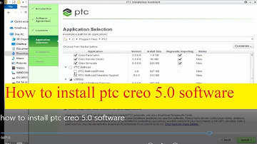 how to install ptc creo 5.0 software