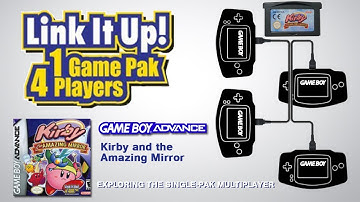 GBA Single-Pak link - Kirby and the Amazing Mirror (3 mini games that use only 1 button)