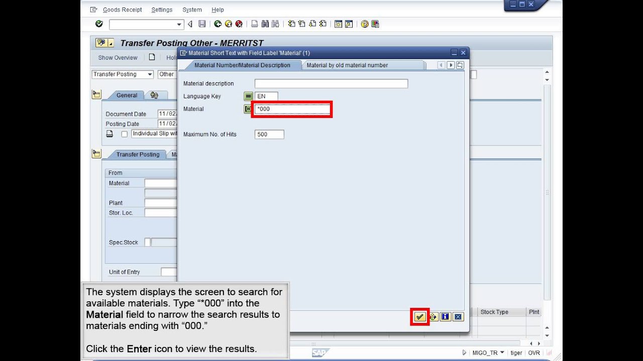 stock transfer movement type in sap