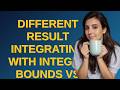 Mathematica: Different result integrating with integer bounds vs floating point bounds