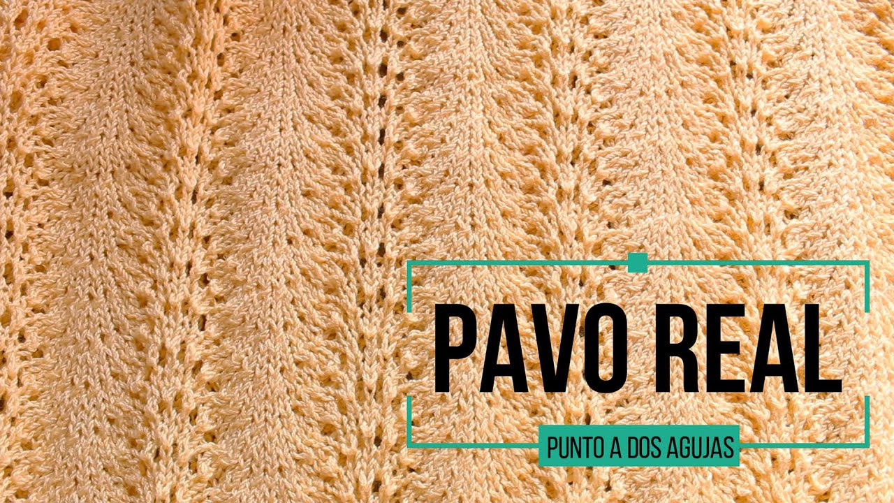 Punto Pavo Real tejido a dos agujas | Punto Calado | Tutorial paso a paso | Ideas by Lita