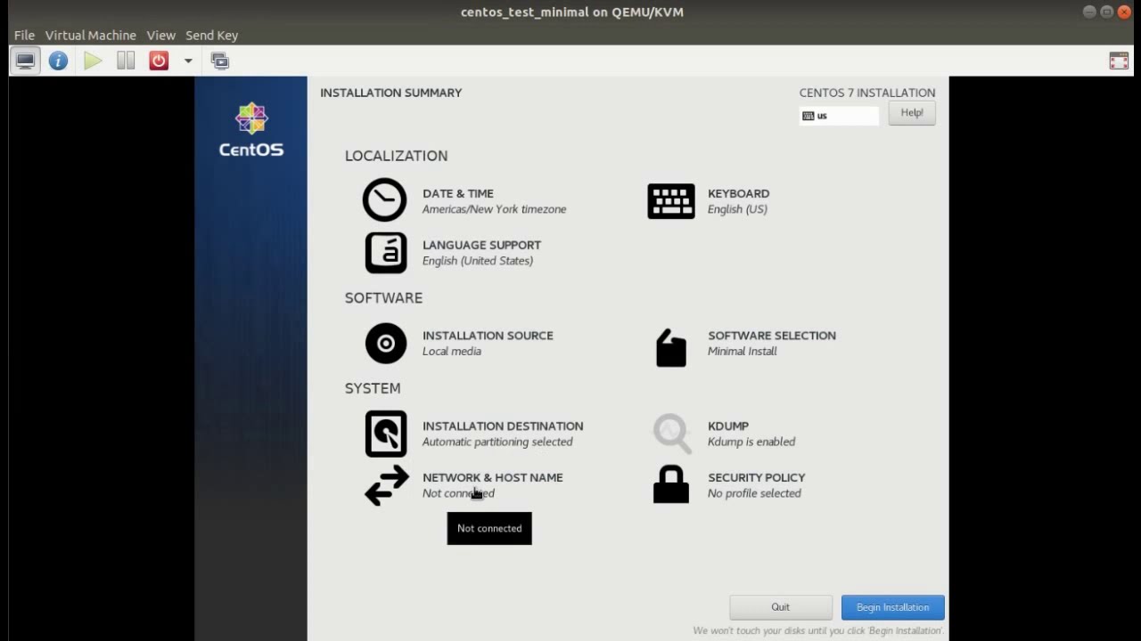 KVM - how to install cent os virtual machine in Virtual Machine Manager ...