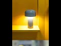 Schwaz - 8" Wireless 20h Touch Control LED Mushroom Table Lamp USB