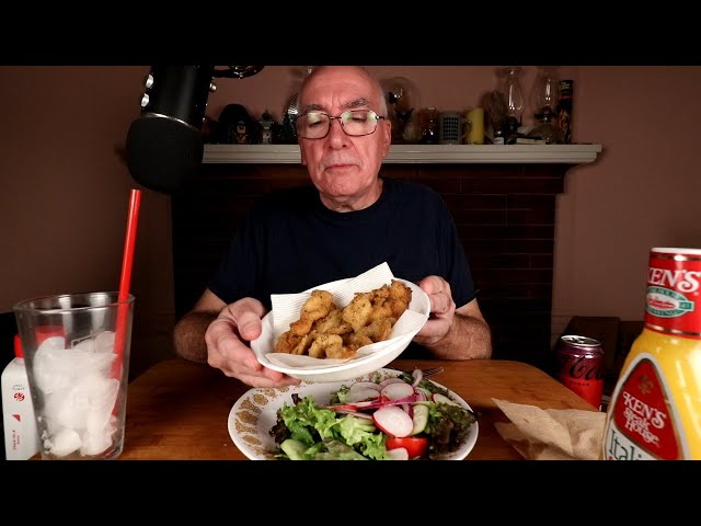 ASMR Grocery Haul Cooking Chicken Strips Mukbang