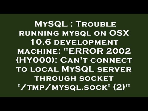 MySQL : Trouble