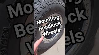 Mounting Beadlock Wheels
