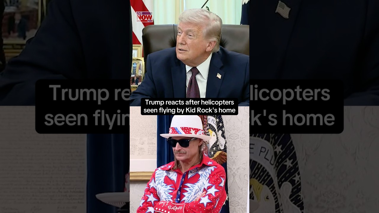 Trump reacts to viral Kid Rock video