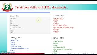 WPD co2i Pr 10 Create a web page to implement frame tag