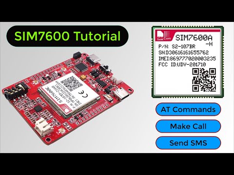SIM7600 4G LTE GSM Modem Tutorial with Arduino | AT Commands, Call, SMS, HTTP Internet