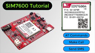 SIM7600 4G LTE GSM Modem Tutorial with Arduino | AT Commands, Call, SMS, HTTP Internet