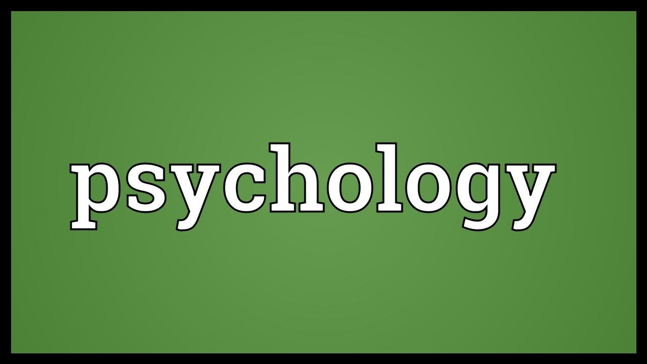 Psychology Meaning YouTube