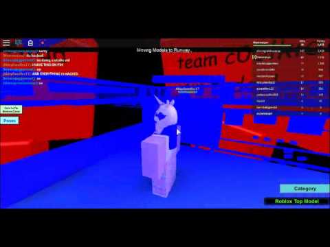 Roblox Top Model Hacked Server Youtube - roblox how to hack roblox top model