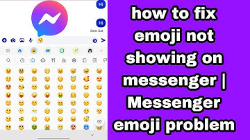 how to fix emoji not showing on messenger | Messenger emoji problem 2025