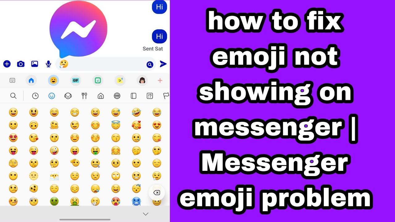 how to fix emoji not showing on messenger | Messenger emoji problem 2025