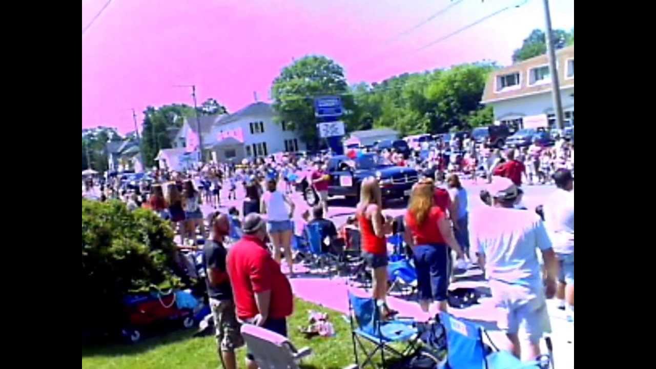 4th of July Parade Antioch, IL Raw Footage Stationary Camera