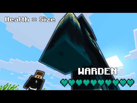 Minecraft But YOUR HEALTH = YOUR SIZE