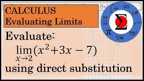 Calculus - Evaluating a Limit Using Direct Substitution