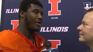 Illini DL Jihad Ward Bowl Practice Interview 12/7/14