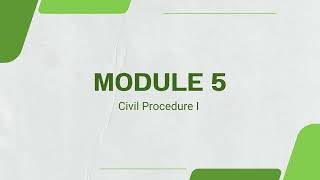 Civil Procedure I | Mod 5 | Glannon – Chapter 8 (Removal), pp. 139–156