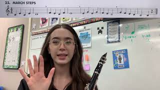 Essential Elements Clarinet Song #23 March Steps!