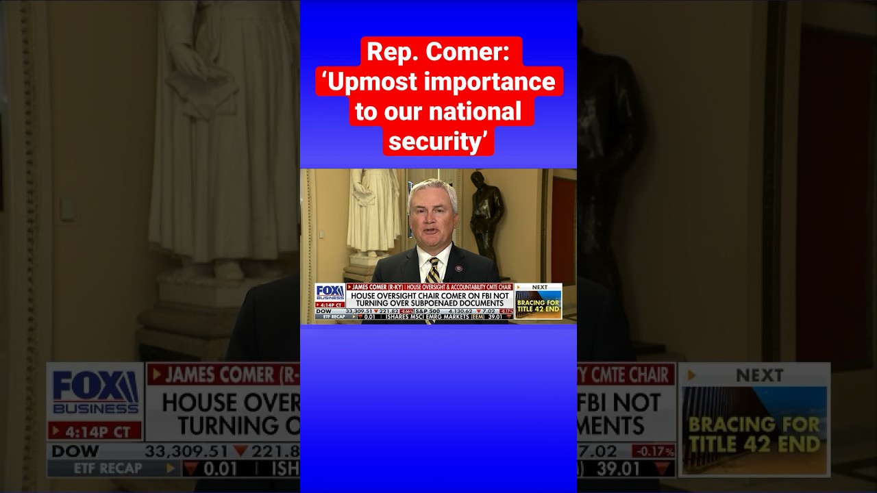 Rep. James Comer signals ‘there are a lot of potential crimes’ by the Biden family #shorts