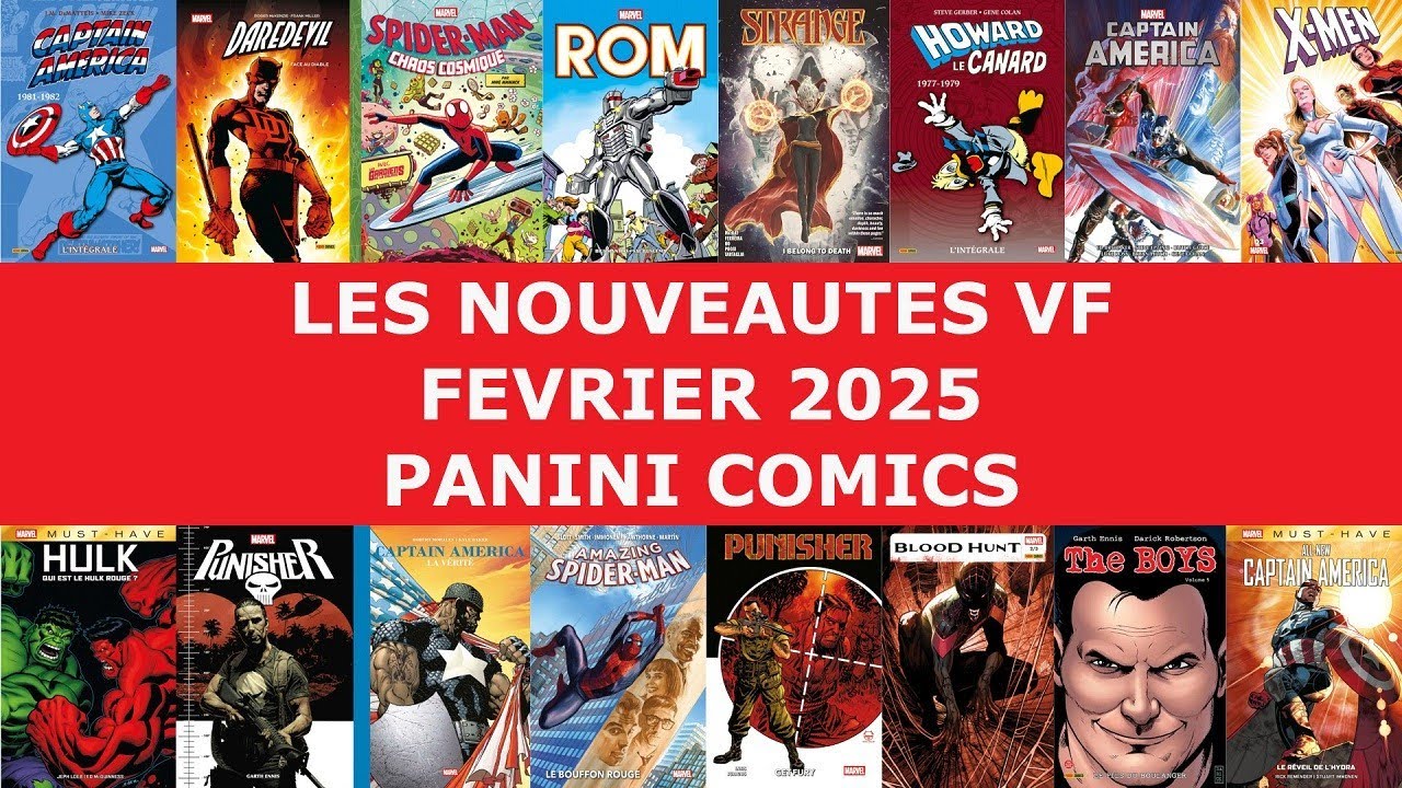 Février 2025 : les Nouveautés VF à paraître chez Panini Comics - YouTube