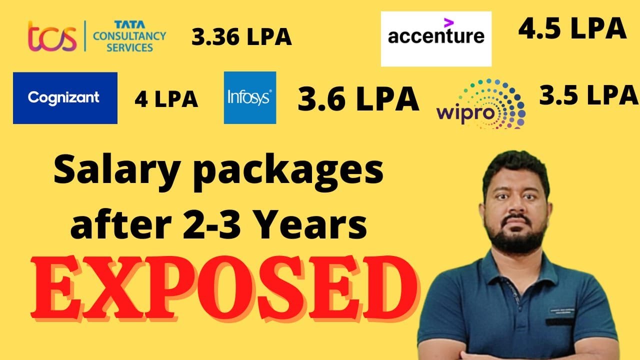 Salary after 2--3 years in TCS, Cogni, Accenture, Wipro, MindTree ...