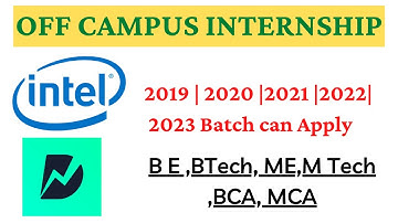 INTEL OFF CAMPUS Recruitment Drive| Internship for Students |Latest Jobs |Freshers Hiring 2021