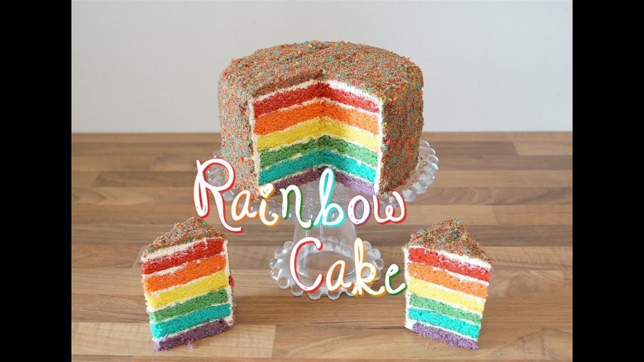 Rainbow cake la recette | How to Decorate a Rainbow Cake