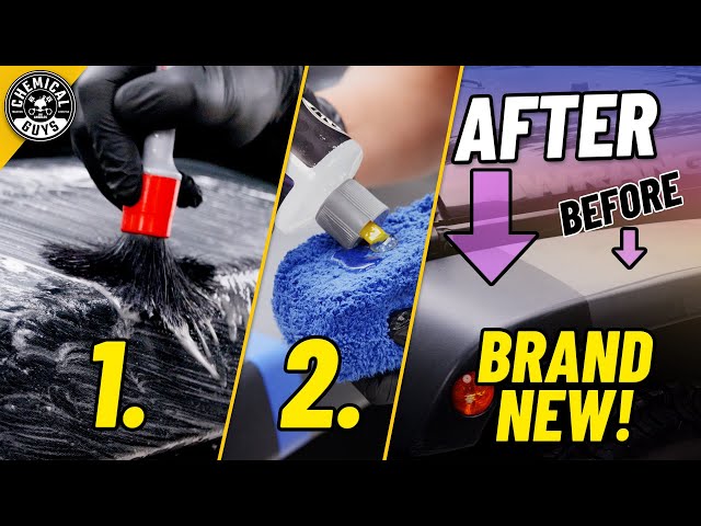 How To Restore Faded Black Plastic Trim On Your Car and Bring Back the  Bold! [DIY - Chemical Guys] 