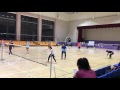 Badminton mixed doubles lesson