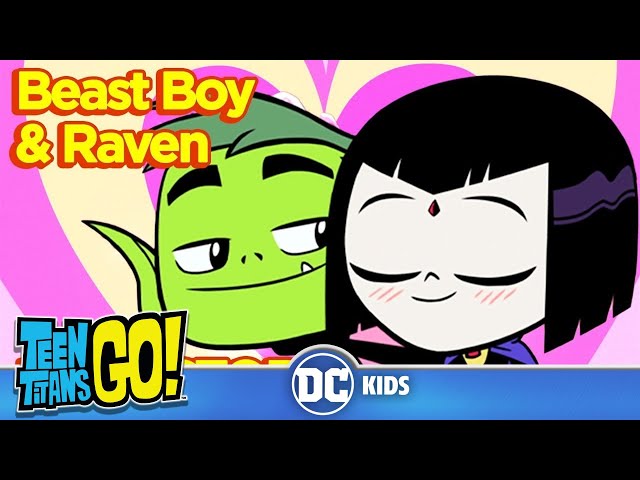 Teen Titans Go! en Français | L'histoire d'amour de Raven et Beast Boy | DC Kids class=