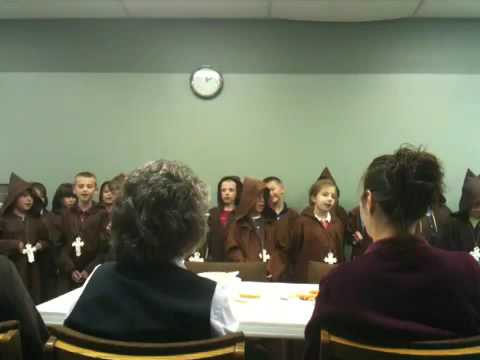 Samuel's class singing like monks