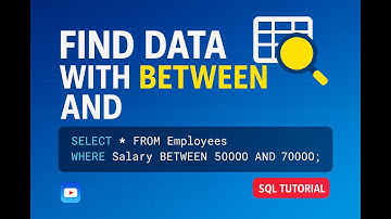 Find Data in SQL Using BETWEEN and AND | SQL Server Tutorial for Beginners
