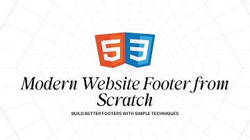 Modern Website Footer Essentials Mini Workshop