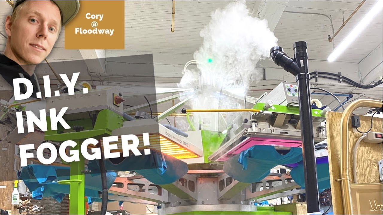 SHOP HACK for Waterbased Inks - DIY Ink Fogger #screenprinting - YouTube
