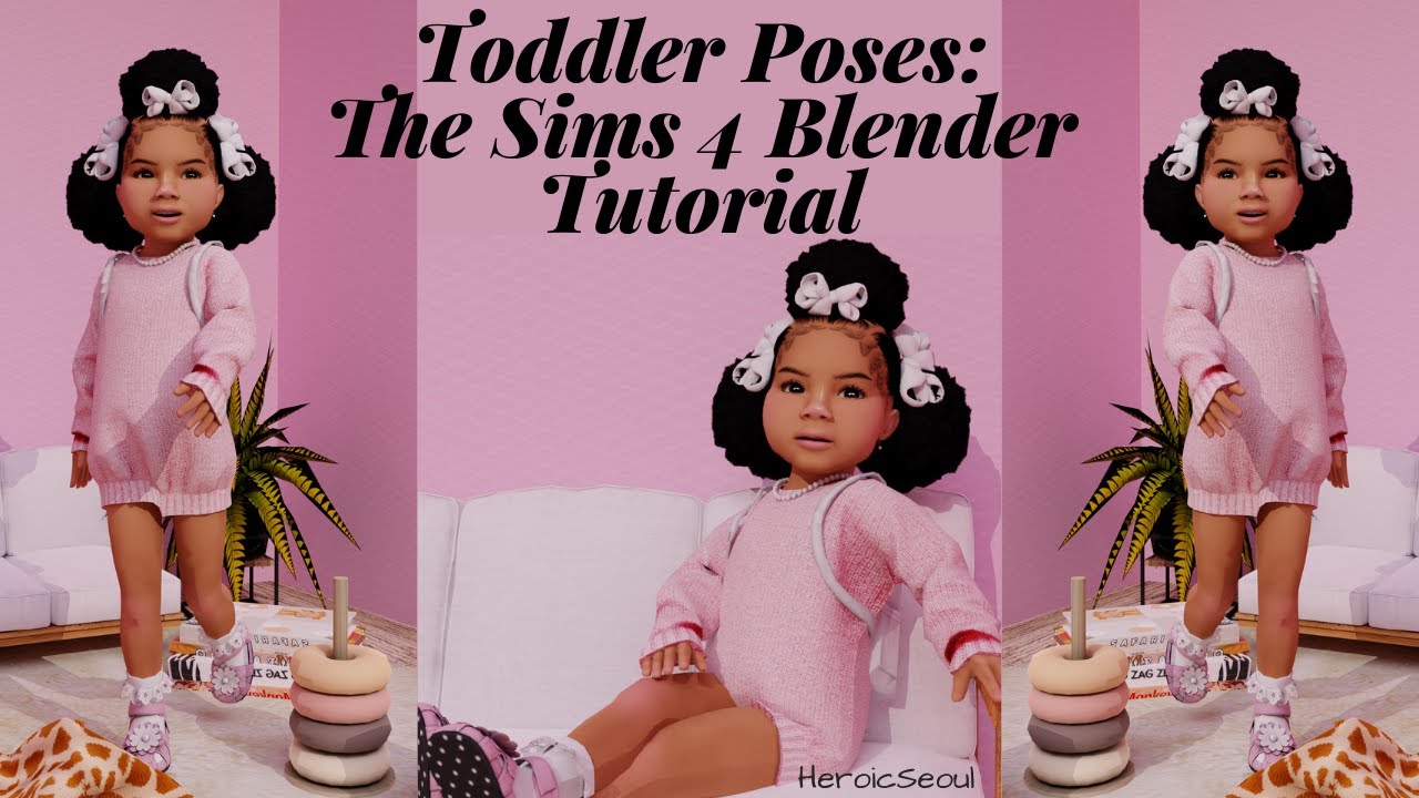 Posing Toddlers - The Sims 4 Blender Tutorial 