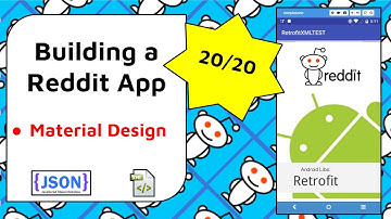 Reddit App Material Design [Build a Reddit App Part 20]
