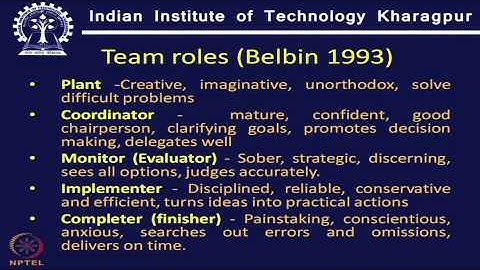 Mod-01 Lec-23 Teams and Teambuilding