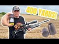 Heres what a 400yard shots look like with fxpowerblock and 22 javelin slugs