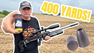 Here's What a 400Yard Shots Look Like with #fxPowerBlock and .22 Javelin Slugs