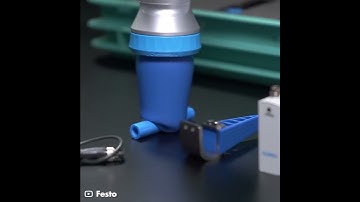 Festo DHEF adaptive shape gripper #gigadgets #indoorgarden #terrarium  #iot #oddlysatisfying