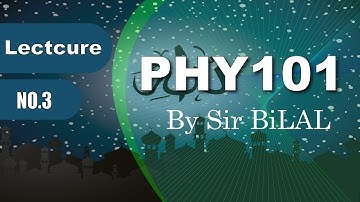3.Phy101 Lecture no 3 Introduction to Physics by Sir BiLAL Kahlon