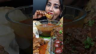 Asmr Eating Y Afghani Mutton Fry,Chicken Curry,Poori Masala Big Bites Asmr Eating Mukbang