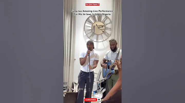 Juma Jux Amazing Live Performance For His In-laws In Lagos Nigeria #jumajux #priscillaojo #shorts