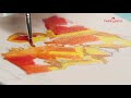 Acrylic colour fabercastell alla prima technique