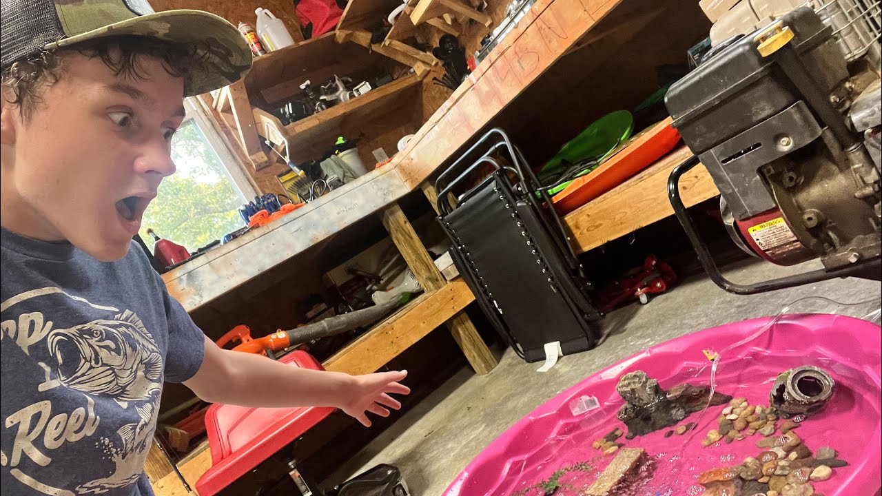 Aydyn Rohm Establishing the Aydyn’s outdoors Pool Pond!!! - YouTube