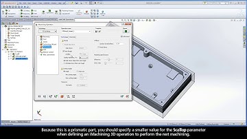 SolidCAM iMachining Training Course - Exer #9: Define the rest machining with iMachining 3D