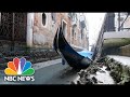 Drought causes the canals of Venice to run dry